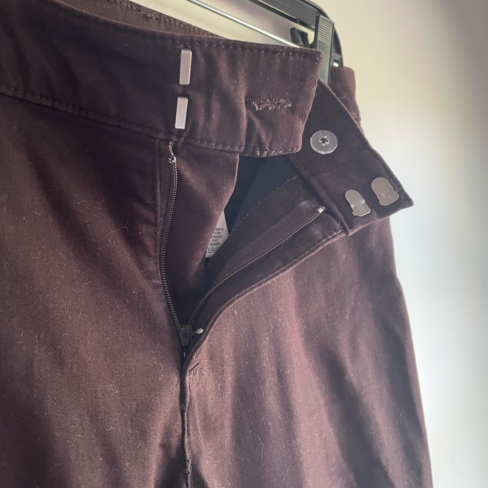 Dockers Women's Dark Brown Straight Leg Trousers Size 10 - Picture 3 of 5